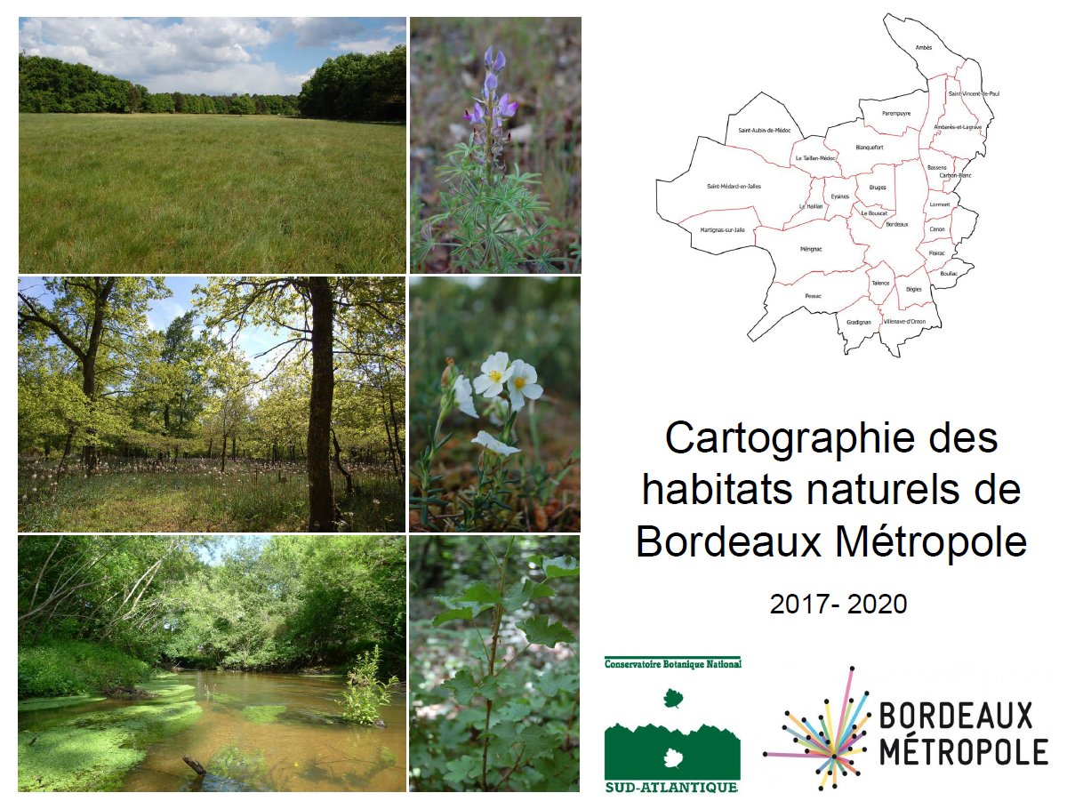 Cartographie des habitats naturels et des enjeux de biodiversité végétale de Bordeaux Métropole