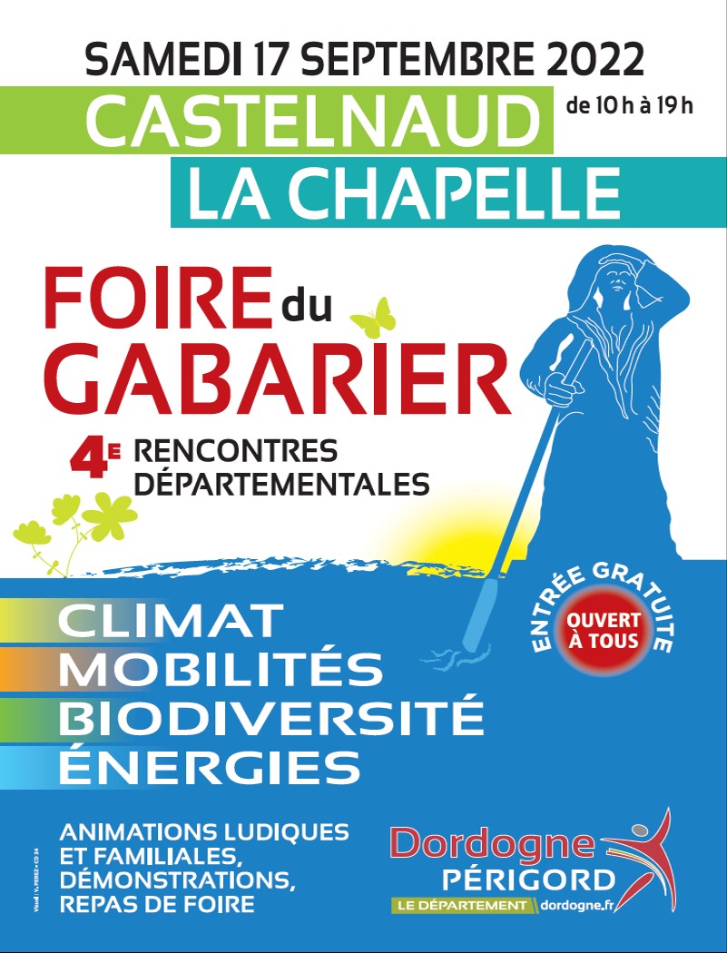4ème édition de la Foire du Gabarier à Castelnaud-la-Chapelle le 25 septembre 2021