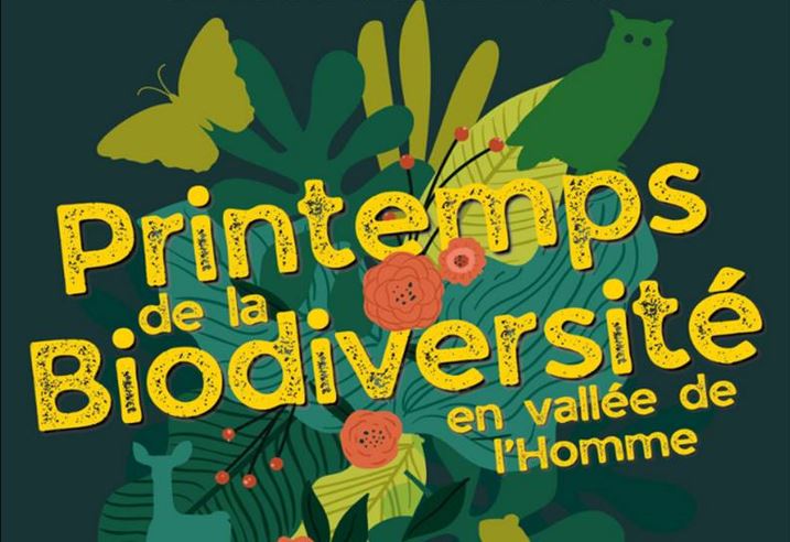 Printemps de la Biodiversité en vallée de l'Homme (Dordogne) de mars à juin 2023