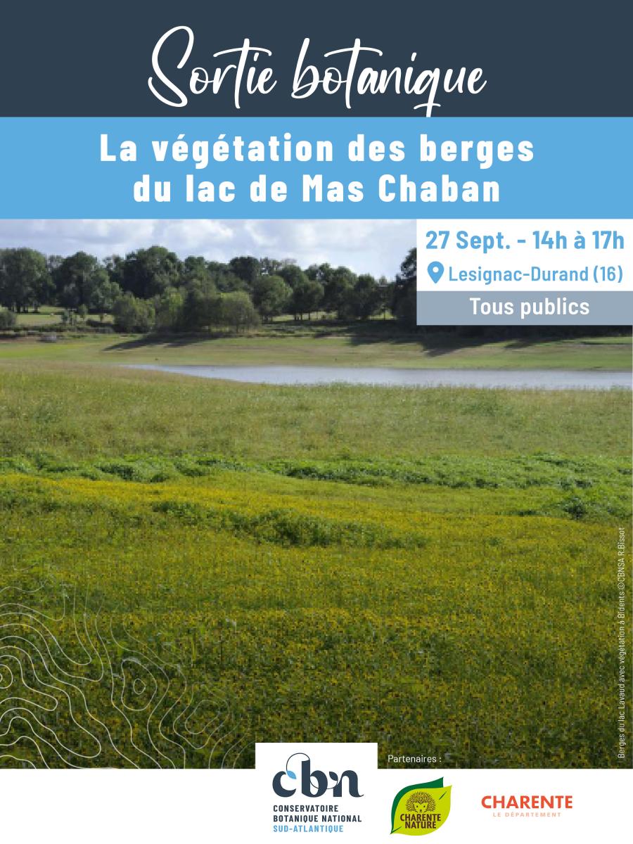 Sortie botanique : la végétation des berges du lac de Mas-Chaban le 27.09